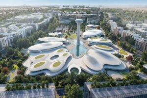 Aldar Sharjah deal: aerial view of the Aljada community