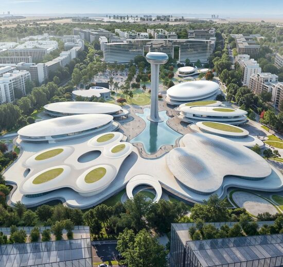 Aldar Sharjah deal: aerial view of the Aljada community
