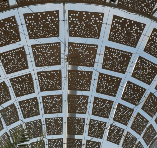 Arched interior at Expo City Dubai, home of the Dubai Exhibition Centre expansion