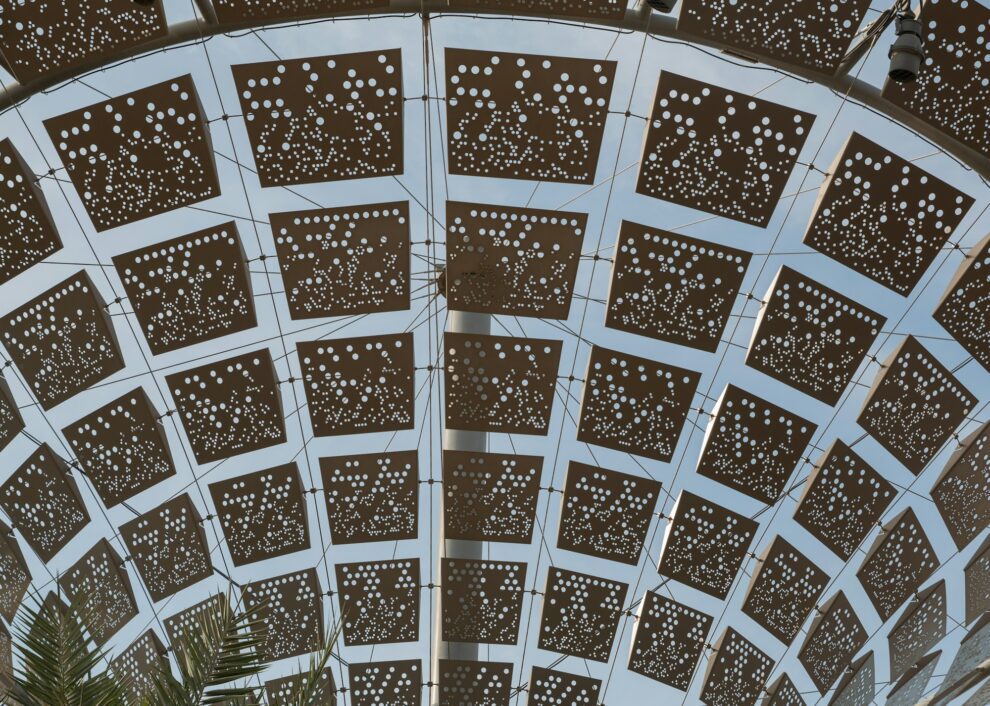 Arched interior at Expo City Dubai, home of the Dubai Exhibition Centre expansion
