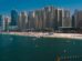 Aerial view of a Dubai public beach, a focus of Dubai Municipality projects