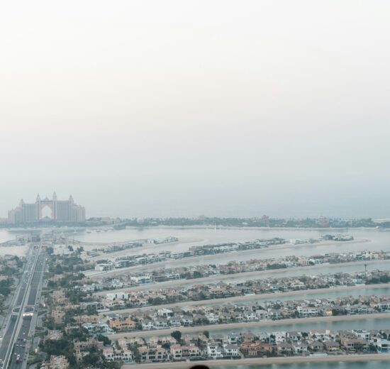 Aerial view of Palm Jumeirah, where one of the week's biggest Dubai real estate transactions took place