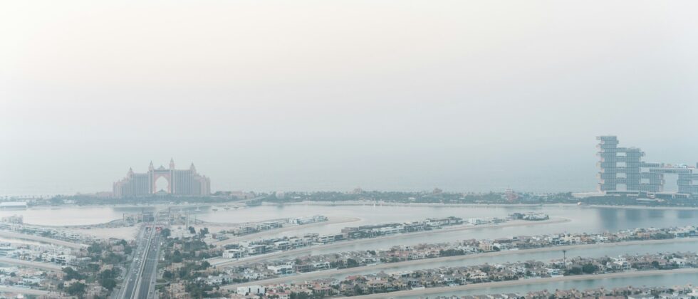 Aerial view of Palm Jumeirah, where one of the week's biggest Dubai real estate transactions took place