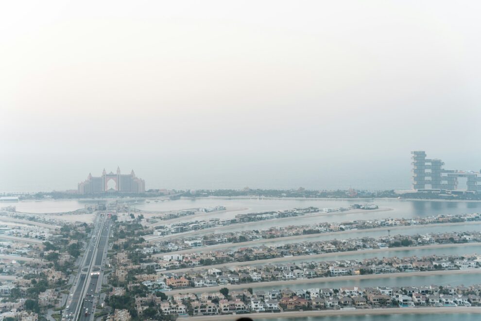 Aerial view of Palm Jumeirah, where one of the week's biggest Dubai real estate transactions took place