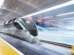 Etihad Rail train at a station platform ahead of the new Dubai Metro link