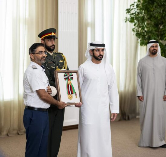 Indian pilot and flight crew honored in Dubai