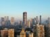 City skyline with tall buildings and skyscrapers in Mumbai, India