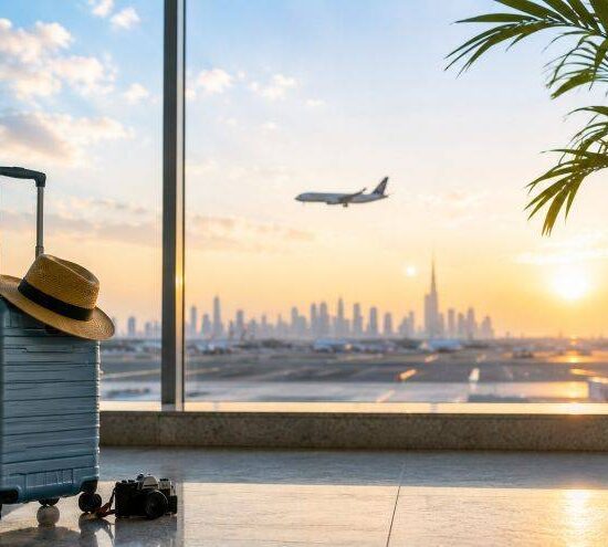 Aircraft at an airport terminal as Europe flights return while UAE flight cancellations continue