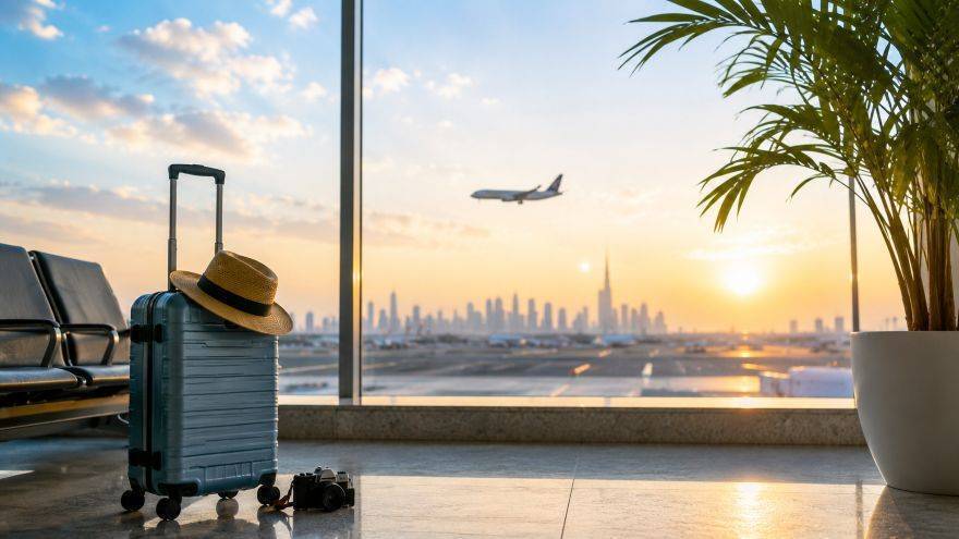 Aircraft at an airport terminal as Europe flights return while UAE flight cancellations continue